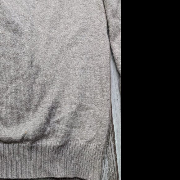 Balenciaga Paris 100% Cashmere Sweater Beige Long Sleeve Crewneck Size M 2 tone - Picture 5 of 8